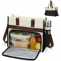 Merkloos Omgoods - Lunchtasche für Damen - Isolierte Handtasche mit Laptopfach