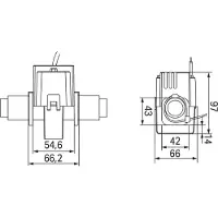 Wago 855-5005/500-001 Kabelumbau-Stromwandler,Primärer Bemessungsstrom 500 A,Sekundärer Bemessungsstrom 5 A 8555005500001