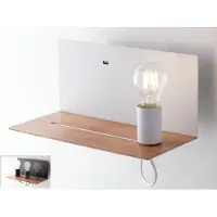 LUCE Design Minimalistische Metall-Wandleuchte mit USB-Anschluss und dimmbarer Beleuchtung Flash - Weiß