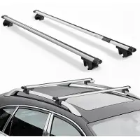 StarTech.com Dachgepäckträger Querträger - Universal Aluminium Dachträger - 100 kg Traglast - Für erhöhte Dachreling 220–1060 mm - Abschließbar - Für Dachbox Kanu Gepäckkorb