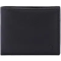 Sergio Valentini Herrengeldbörse schwarz Echtleder Casual Black B UNICA 9.5x12x3 cm IN-1076-BLACK_MULTI