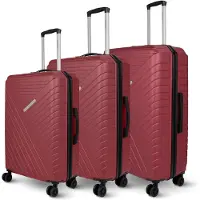 Merkloos Solidchoice – 3-teiliges Koffer-Set mit robustem Hartschalen-Gepäck und 4 Rollen für komfortables Reisen