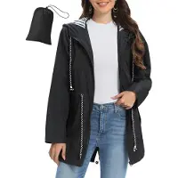 Merkloos Solidchoice – Faltbare, wasserdichte Regenjacke für Damen