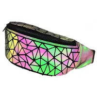 Merkloos Solidchoice – Geometrische, leuchtende Schultertasche für Damen