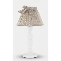 In.tec® Tischlampe aus Holz und Stoff Sweet