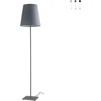 LUCE Design I-ELVIS-PT GR Stehlampe ELVIS | 1×60W E27 | mit Schalter