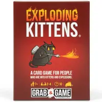 Exploding Kittens LLC Exploding Kittens: Grab & Game, 2-4 Spieler, ab 7 Jahren, Taschenausgabe