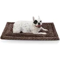 Sonstiges Hundematte waschbar L 91x58 cm Braun Plüsch Oxford-Gewebe