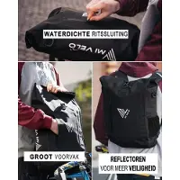 OEM Drei-in-eins Fahrradtasche - Wasserfeste Fahrradrucksack mit Laptopschutzhülle - Vielseitige Schultertasche für Fahrradträger
