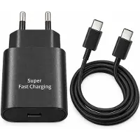 Ventarent 25W USB-C Ladeset mit 1 m Ladekabel, Schwarz