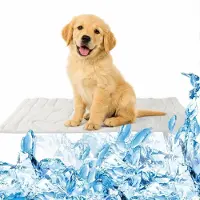 Sonstiges Kühlmatte Hund Katze Selbstkühlend Ohne Gel Waschbar Atmungsaktiv Hellgrau S