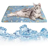 Sonstiges Kühlmatte für Hunde und Katzen 45x60cm selbstkühlend Haustierbett für Kaninchen Nagetiere Sommer