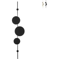 LUCE Design Moderne LED-Wandleuchte 3 Ringe aus Aluminium Idol - Schwarz