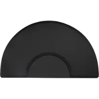 StarTech.com Salon Bodenmatte - Friseurstuhlmatte - Anti-Ermüdung - Rutschfest - Polyurethan- Halbkreis - 91×152 cm - Schwarz
