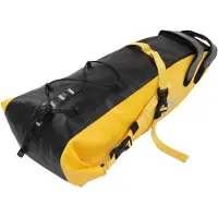 Markenlos Satteltasche Bikepacking 13L, Gelb und Schwarz, rutschfest für Reisen