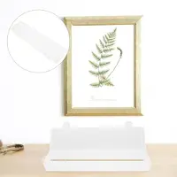 Markenlos 2 Stück 35cm Bürstenhalter - Transparenter Kunststoff-Organizer mit Deckel