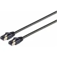 S-Conn S/CONN maximum connectivity 08-41005, 0,25 m, Cat8.1, F/FTP (FFTP), RJ-45, RJ-45, Schwarz