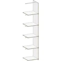 Gentner-Design Regalsystem M6 weiß, Designer Matthias Gentner, 40.2x197x39 cm
