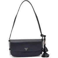 GUESS Damen Schultertasche Danielle Flap Shoulder Bag Schwarz