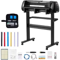 Vevor Vinylschneidemaschine mit 72 cm max. Zufuhrbreite &amp; Doppelklingen &amp; LED-Anzeige