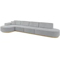 ALTDECOR Ecksofa in L-Form MARI-L3-v2 - 413x171x83 cm Grau - Corner Sofa Bett Eckcouch Couch Wohnlandschaft Cauchsofa
