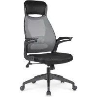 Halmar Bürostuhl mit Armlehnen Solaris - schwarzgrau