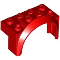 LEGO 2x Fahrzeug, Kotflügel 4 x 2 1/2 x 2 mit Bogen rund (3387) – Einzelteile