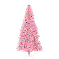vidaXL Weihnachtsbaum Rosa 240 cm PVC