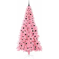 vidaXL Weihnachtsbaum Rosa 240 cm PVC
