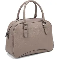 Diana & Co Firenze Handtasche aus Vegan Leather mit Reißverschluss und abnehmbarem Schultergurt Diana&Co Black B UNICA 34x22x16 cm 851-1PT-BLACK
