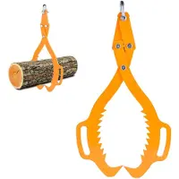 StarTech.com Holzgreifer - 2-Klauen-Holzzange - 76 cm - Tragfähigkeit 1.500 kg - Schwerlast - Für ATV, Traktor und Gabelstapler