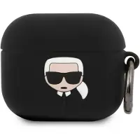Karl Lagerfeld Klaca3Silkhbk Airpods 3 Abdeckung Czarny/Schwarz Silikon Ikonik