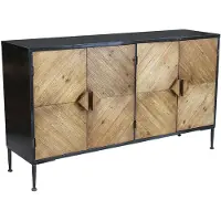 Cosma Industrie-Stil Holz- und Metall-Sideboard Derek