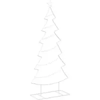 Syfax Metall-Weihnachtsbaum mit Ständer KUOPIO 180 cm Stahl Weiß