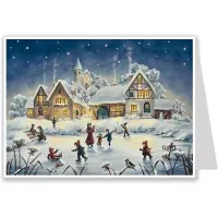 Richard Sellmer Verlag Postkarten-Adventskalender "Eislauffreuden"