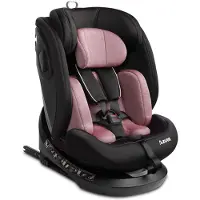 Caretero Azure i-Size Autositz Kinder 40-150 cm 360 Autokindersitz ISOFIX, Rosa