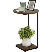 Merkloos Omgoods – Moderner Couchtisch in C-Form für Wohnzimmer und Schlafzimmer