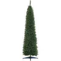 Youjia Weihnachtsbaum künstliche Künstliche Tanne Christbaum, inkl Ständer Weihnachtsstern 2,1 m, Grün