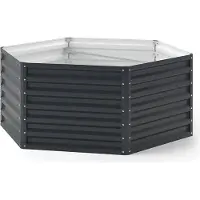 OK-Living Hochbeet Anthrazit 129 x 129 cm, Model 42047