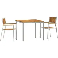 vidaXL Outdoortisch-Set 3 stk. 90 x 90 x 75 cm