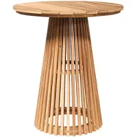 vidaXL Beistelltisch Braun 70 x 70 x 75 cm Massivholz Teak