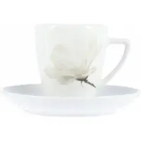 Lubiana Magnolia Espresso Tasse mit Untertasse 110 ml