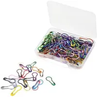 OEM Allecto Plus - 100 Sicherheitsnadeln in Birnenform mit Aufbewahrungsbox, geeignet zum Nähen von Kleidung - Mini-Sicherheitsnadeln, 10 x 22 mm.