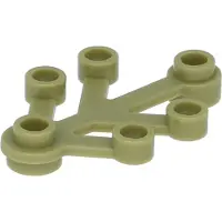 LEGO 500x Pflanzenelement 4x3, Olivgrün
