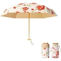 OEM Faltbarer Regenschirm - Zusammenklappbar - Regenschirm für Mädchen - Kleiner, mini faltbarer Regenschirm - Kompaktes Design - Ideal für Reisen, Schutz vor UV-Strahlen