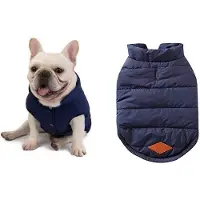 OEM Wasserdichte Hundekleidung für Mopshunde und Franse Bulldog - Winterjacke mit Füllung für Mopshunde und andere Hunderassen