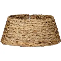 Mica Decorations Weihnachtsbaumrock H26 x D58 cm – Weihnachtsbaumkorb – Braun – geflochtenes Seegras