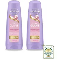 Unilever 2 x Andrélon Extra Glans Conditioner - 200 ml - Vorratspackung - 2 Stücke