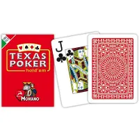 Modiano Texas Poker Hold'em 2 Jumbo Index Rot Club