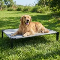 Merkloos Elzusha – Erhöhtes Hundebett XL, 130x92x24 cm – Robust und rutschfest